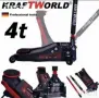 Немски нископрофилен крик KraftWorld 4 тона с две помпи Професионален, снимка 1
