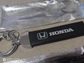 Качествен кожен черен ключодържател с лого на Хонда Honda