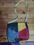 Многоцветна дамска чанта с дълга дръжка, снимка 1