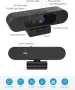 MOERTEK 4K UHD уеб камера, WDR, AI проследяване, вградени двойни микрофони с шумопотискане, снимка 6