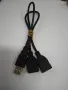 USB кабел, 1 Male to 2 Female USB Cable , снимка 1