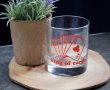 Стъклена чаша за уиски с цветно термо трансферно фолио/Стикер, снимка 1 - Други - 41336108
