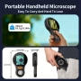 Дигитална лупа 2,4" IPS екран, 500x увеличение, LED, за запояване, оценка на бижута и др., снимка 4