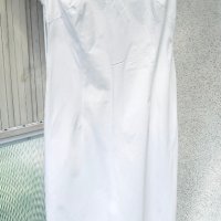 Бяла рокля BENETTON, памук, снимка 2 - Рокли - 41616341