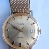 Златен Швейцарски часовник 18k/750/ 1950 г Състояние 9/10, снимка 9 - Мъжки - 41020852