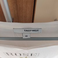 Tally Weijl бяла дамска тениска в размер XS, снимка 3 - Тениски - 33607038