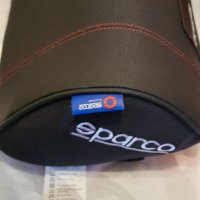 Възглавница за врат и изправена стойка при шофиране "Sparco". Размер 22/22 Цвят - спортно черно/черв, снимка 2 - Аксесоари и консумативи - 40414865