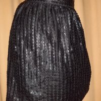 Vero Moda XL Черна кожена пола на изрязани кръгове , снимка 3 - Поли - 33945268
