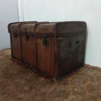  Старинен Пътнически сандък куфар, снимка 8 - Други - 41223217
