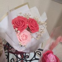 Сапунени рози за 8 - ми Март, снимка 6 - Изкуствени цветя - 42949689