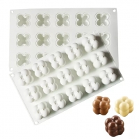 3D Кубче заоблени куб силиконов молд форма фондан гипс свещ шоколад, снимка 4 - Форми - 36110604