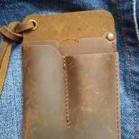Ново кожено органайзерче за джоб/чанта, снимка 2 - Оборудване и аксесоари за оръжия - 40374436