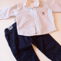 Официален комплект риза и панталон за момче 1г., снимка 1 - Комплекти за бебе - 38774688