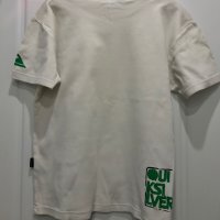 Бяла тениска Quiksilver, 100% памук, снимка 3 - Тениски - 35903942