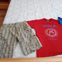 Тениски 100% памучни къси панталони долнише от екип внос от Германия в отлично състояние!, снимка 1 - Тениски - 41696361