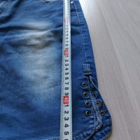 Дамски къси дънкови панталони, размер XL , снимка 7 - Къси панталони и бермуди - 42025843