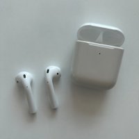 Apple AirPods 1st Generation + ПОДАРЪК безжично зарядно устройство  , снимка 4 - Bluetooth слушалки - 41548107