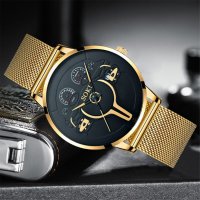 SOKI - мъжки, кварцов часовник (дизайн километраж), неръждаема стомана, календар , снимка 2 - Мъжки - 40438835