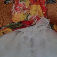 Официална рокля за момиче Unique, размер 140 см и подарък официални обувки, снимка 13 - Детски рокли и поли - 39154571