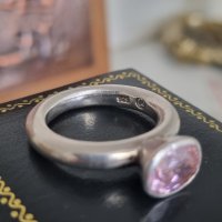 Дамски сребърен пръстен 925 проба с камък  , снимка 1 - Пръстени - 41859856