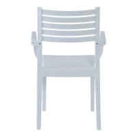 Стол трапезен градински OLIMPIA ARM Бял, снимка 4 - Столове - 44277245