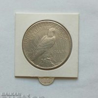 1 долар 1922 сребро PEACE долар САЩ, снимка 2 - Нумизматика и бонистика - 42040353