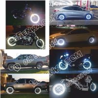 Светлоотразителни кантове ленти за джанти автомобил джип мотор светещи фолио бели, снимка 2 - Аксесоари и консумативи - 42394143