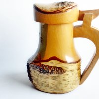 Дървена халба за бира с елен., снимка 6 - Други ценни предмети - 39694341