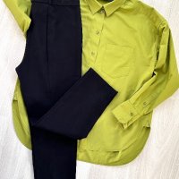 Hugo Boss елегантен  слим панталон  и риза JJXX в наситен цвят, снимка 5 - Панталони - 44208937