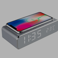 Цифров будилник,зарядно,LEDдисплей за iPhone X/XS/XR, iPhone 8, Galaxy S8/S7/S6 и други, снимка 10 - Apple iPhone - 44803117