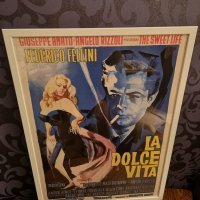 Постер с рамка classic Italian movie, Art, Cinema, La Dolche Vita, снимка 2 - Списания и комикси - 34742484