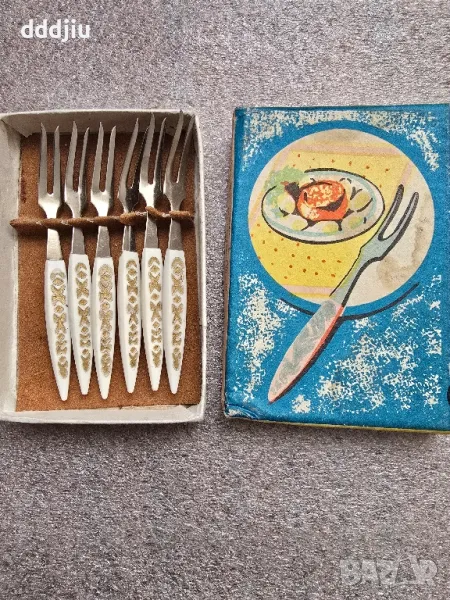 Стари десертни вилички УССР, снимка 1