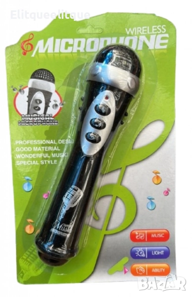 Детски микрофон с мелодии и светлини, снимка 1