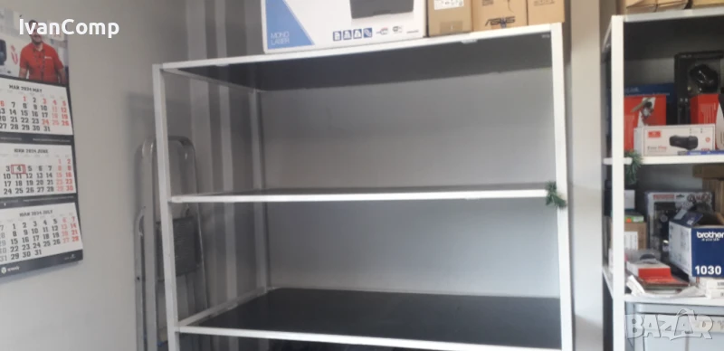 Стелажи за склад или магазин. Опция пластмасови чекмеджета, снимка 1