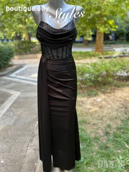 официална сатенена рокля, снимка 1