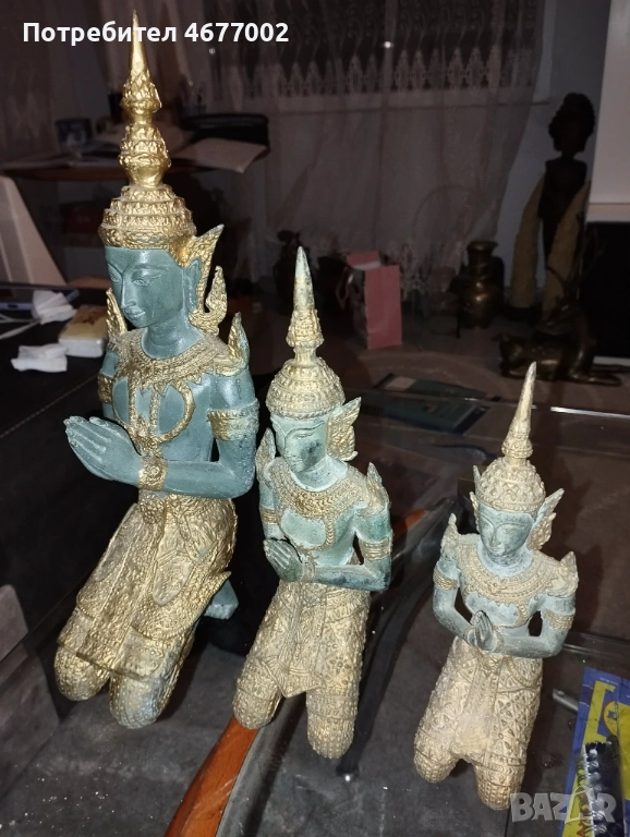  Масивни азиатски статуетки, снимка 1