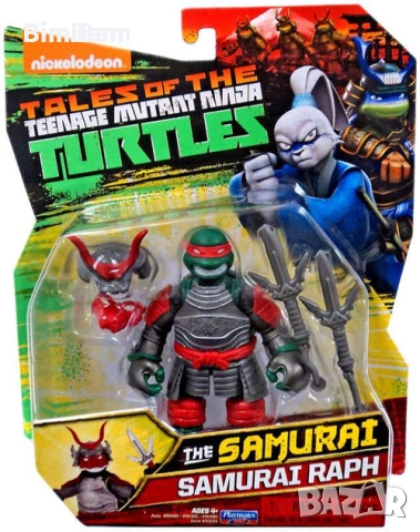 Оригинална eкшън фигурка Tales of the Teenage Костенурките Нинджа TMNT Samurai Raph/Самурай Рафаело, снимка 1