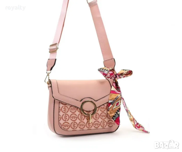 Ежедневна розова дамска чанта с елегантен дизайн, снимка 1