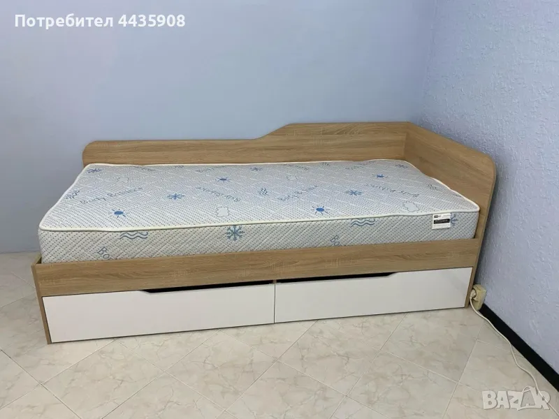Легло Амико с чекмеджета комплект с матрак 90/200, снимка 1