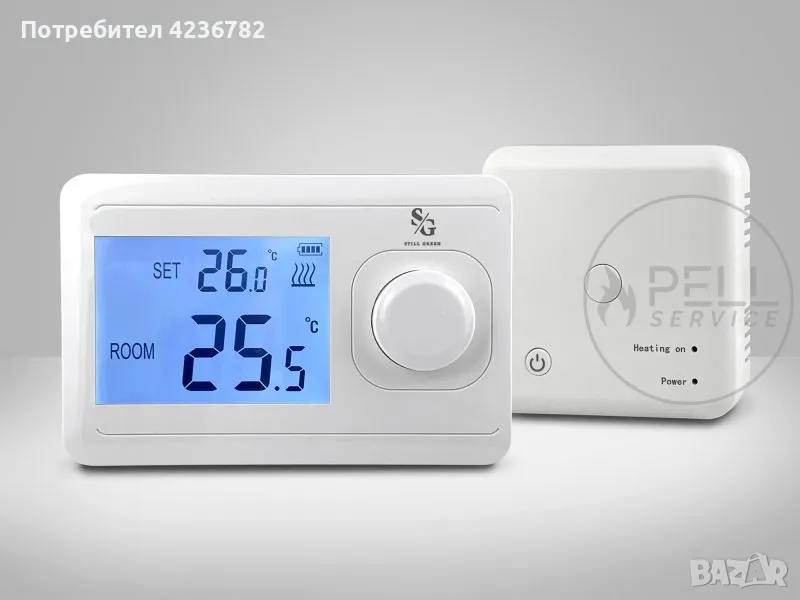 БЕЗЖИЧЕН СТАЕН ТЕРМОСТАТ 8038 RF, снимка 1
