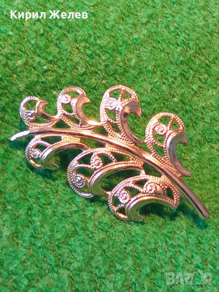 ПОСРЕБРЕНО ФЛОРАЛНО НЕЖНО УКРАШЕНИЕ ТИП ВЕНЗЕЛ ПЕТЛИК БРОШКА от БЛАГОРОДНА СТОМАНА 28800, снимка 1