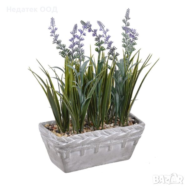 Декоративна керамична саксия, Lavender Grey, 20x31см, снимка 1