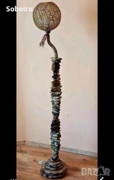 Лампион, лампа от дърво, снимка 1