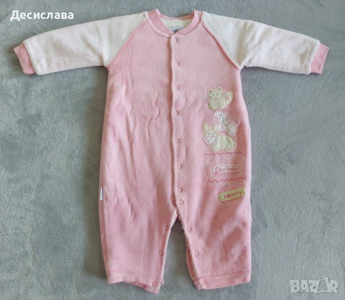 Бебешки гащеризон за момиченце размер 6-9 месеца, снимка 1