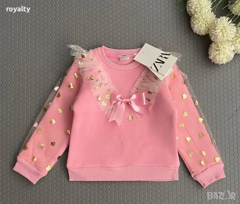 Детска ватирана блуза за момичета, снимка 1