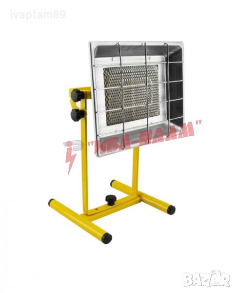Газова отоплителна печка тип пита със стойка за битови газови бутилки – 2900 W, снимка 1