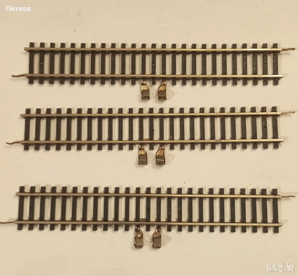 Продавам захранващи релси PIKO за влакче мащаб H0, снимка 1