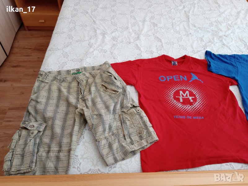 Тениски 100% памучни къси панталони долнише от екип внос от Германия в отлично състояние!, снимка 1