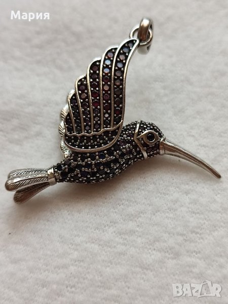 3D сребърна висулка, снимка 1