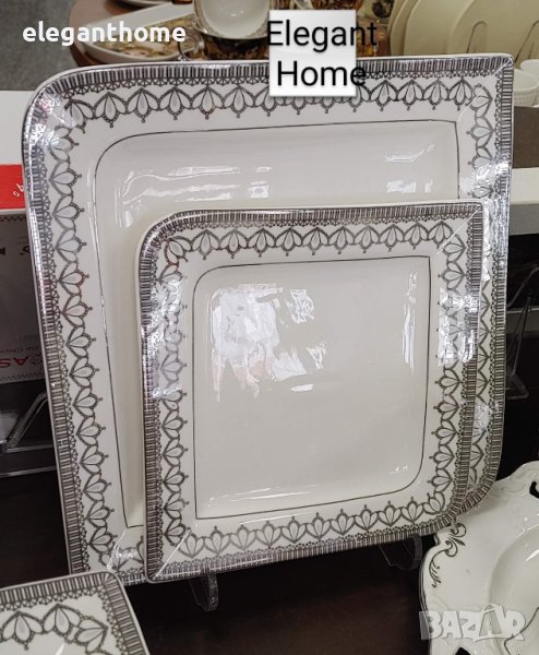 Луксозен порцеланов сервиз за торта - 96 лв, снимка 1